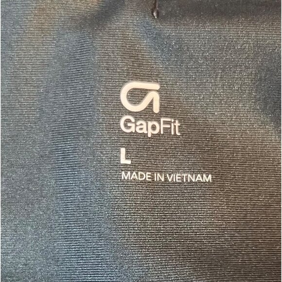 GapFit Womens Black Moto Leggings With Rouching Knees Size L - Picture 2 of 11